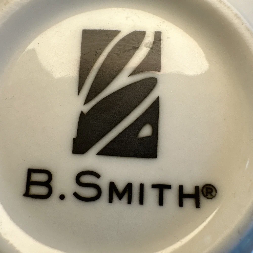 B. Smith Espresso Style Cup And Saucer Square White Coffee Bar‎ Discontinued